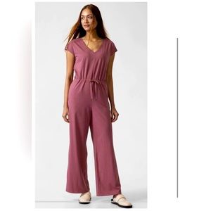 Athleta Willow Jumpsuit Tawny Rose NWOT/XXS